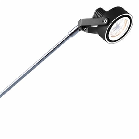 JESCO LIGHTING GROUP Low Voltage Series 154 With Periscope From 22-32 in. Fixed Mount- Black Spot ALFP154-BKCH